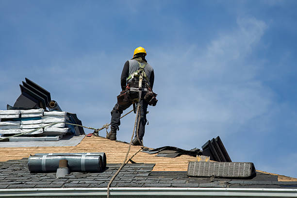 Professional Roofing technician working in Barto, PA